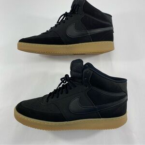 NIKE Court Vision Mid’Triple Black Gum Basketball Men’s 12 Sneakers CD5466-006
